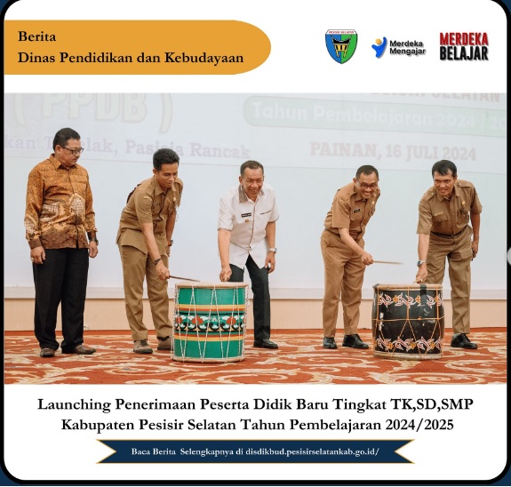 Launching Penerimaan Peserta Didik Baru (PPDB) tingkat TK, SD, dan SMP untuk Tahun Pembelajaran 2024